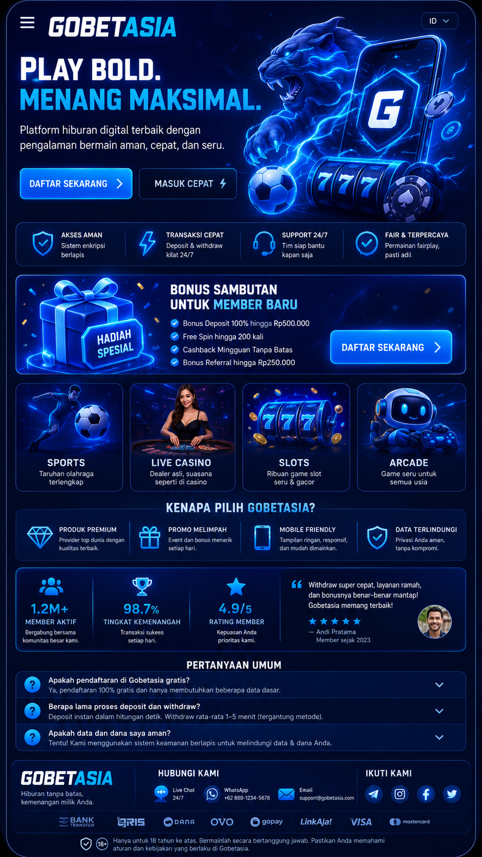 Gobetasia halaman utama